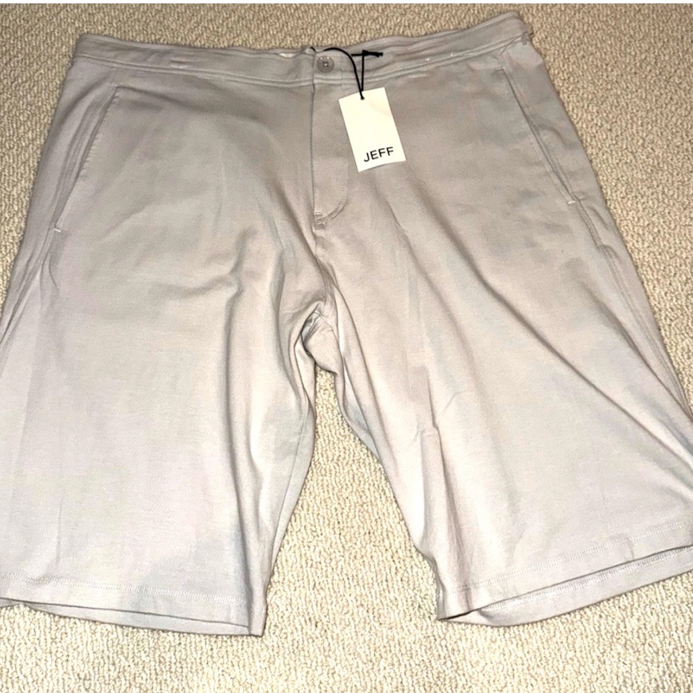 JEFF Drawstring Cotton/ Poly Shorts in Off White JSH1050 SIZE XL NWT  61